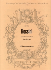 Rossini Semiramide Overture Wind Set Sheet Music Songbook