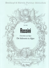 Rossini Italian Girl In Algiers Overture Fullscore Sheet Music Songbook