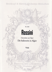 Rossini Italian Girl In Algiers Overture Viola Sheet Music Songbook