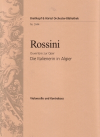 Rossini Italian Girl In Algiers Overture D/bass Sheet Music Songbook