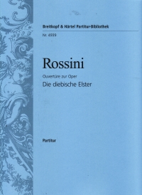 Rossini Thieving Magpie Overture Full Score Sheet Music Songbook