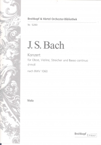 Bach Concerto D Minor Bwv1060 Viola Part Sheet Music Songbook