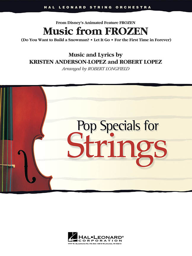 Frozen Music From Frozen String Orchestra Sheet Music Songbook