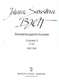 Bach Brandenburg Concerto No 5 Score Sheet Music Songbook