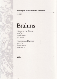 Brahms Hungarian Dances 5 6 & 7 Viola Sheet Music Songbook