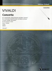 Vivaldi Concerto G Min Rv531 Pv411 Fiii/2 Parts Sheet Music Songbook