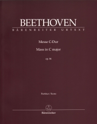 Beethoven Mass C Op86 Full Score Sheet Music Songbook
