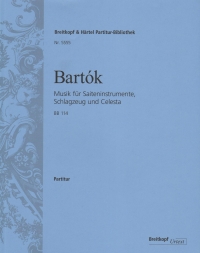 Bartok Music For Strings Percussion Celesta Score Sheet Music Songbook