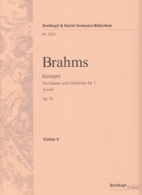 Brahms Piano Concerto No1 D Minor Op15 Vln 2 Part Sheet Music Songbook