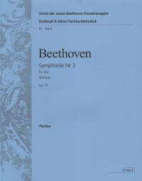 Beethoven Symphony No 3 Eb Op55 Eroica Full Score Sheet Music Songbook