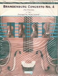 Bach Brandenburg Concerto No 4 3rd Mov String Orch Sheet Music Songbook