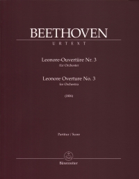 Beethoven Leonore Overture No 3 Full Score Sheet Music Songbook