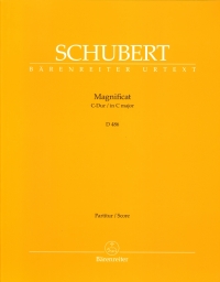 Schubert Magnificat C D486 Full Score Sheet Music Songbook