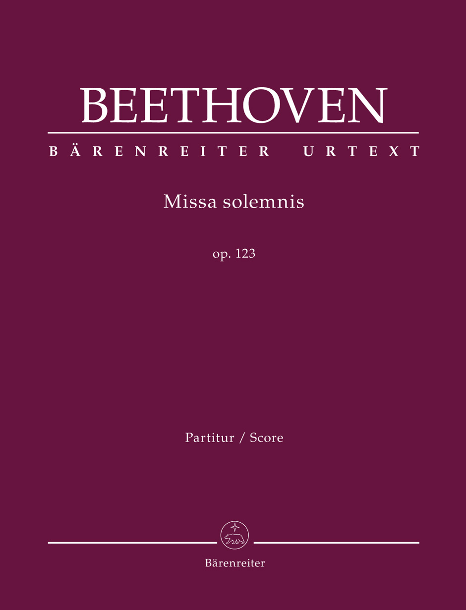 Beethoven Missa Solemnis Op.123 Full Score Sheet Music Songbook