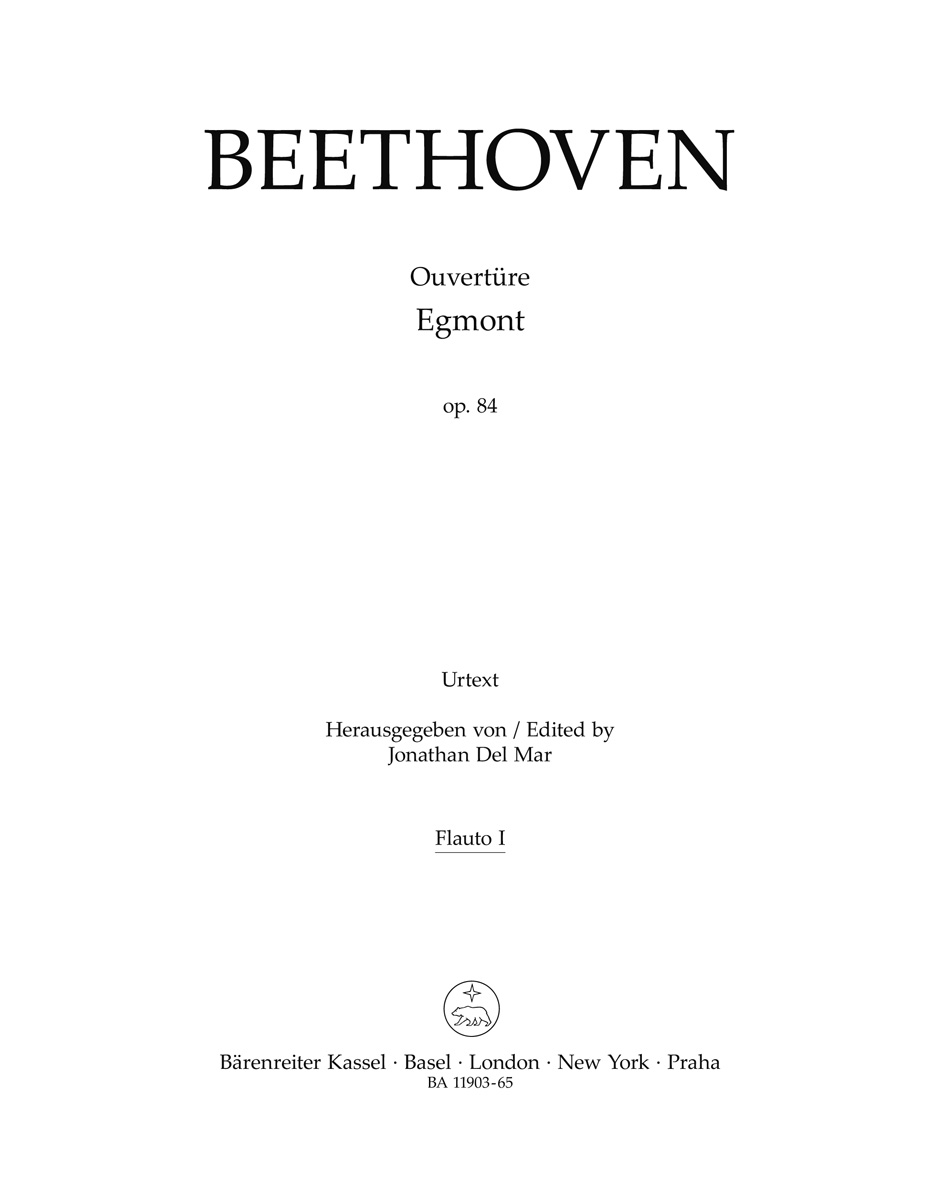 Beethoven Egmont Overture Op84 Orchestra Wind Set Sheet Music Songbook