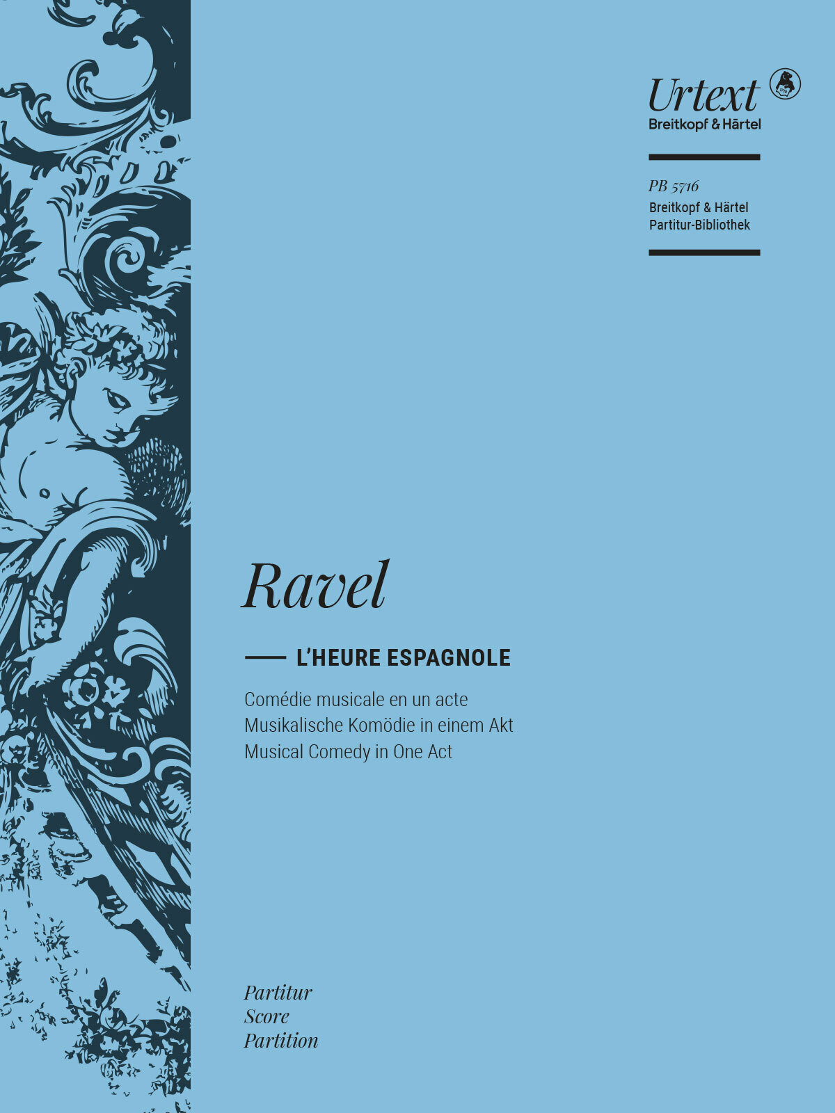 Ravel Lheure Espagnole Full Score Sheet Music Songbook