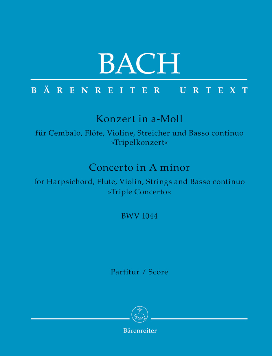 Bach Concerto In A Minor Bwv 1044 Full Score Sheet Music Songbook