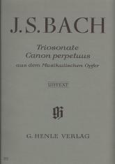 Bach Triosonate Canon Perpetuos (musical Offering) Sheet Music Songbook