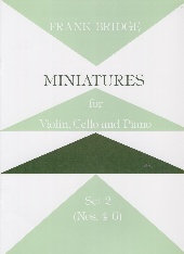 Bridge Miniatures Set 2 (4-6) Violin/cello/piano Sheet Music Songbook