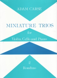 Carse Rondino Miniature Trios No 2 Sheet Music Songbook
