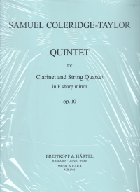 Coleridge-taylor Quintet (clarinet & Strings) Sheet Music Songbook