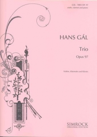 Gal Trio Op97 Vln/cl/p Sheet Music Songbook