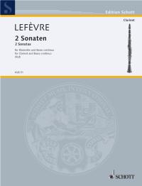 Lefevre Sonatas (2) (clar/flute/oboe & Pno) Sheet Music Songbook