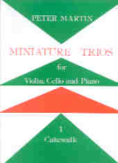 Martin Miniature Trios No 1 Cakewalk Vln/cello/pno Sheet Music Songbook