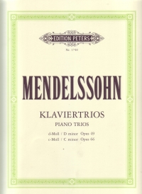 Mendelssohn Trios (2) Op49 & 66 Sheet Music Songbook