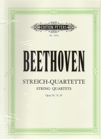 Beethoven String Quartets Vol 2 Op59/1-3,op74,op95 Sheet Music Songbook
