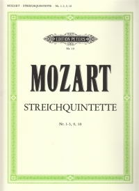 Mozart String Quintets No 1-3 9 & 10 Sheet Music Songbook
