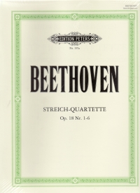 Beethoven String Quartets Vol 1 Op18/1-6 (parts) Sheet Music Songbook