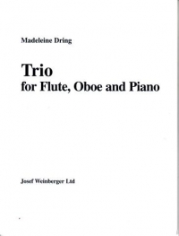 Dring Trio (flute/oboe/piano) Score/parts Sheet Music Songbook