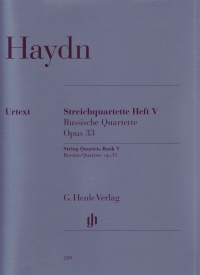 Haydn String Quartets Book 5 Op33 Nos 1-6 Sheet Music Songbook