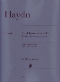 Haydn String Quartets Book 1 Op1,op2,op3 Sheet Music Songbook