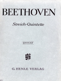 Beethoven String Quintets Op4,29,104,137 Sheet Music Songbook