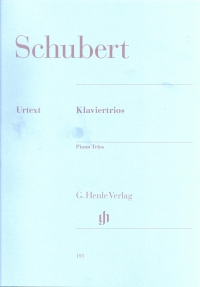 Schubert Piano Trios Piano/violin/cello Sheet Music Songbook
