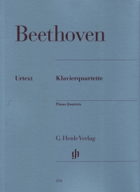 Beethoven Piano Quartets Op16 & Woo36 P/v/v/c Sheet Music Songbook