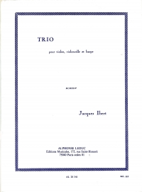 Ibert Trio (harp/violin/cello) Sheet Music Songbook