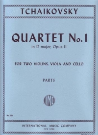 Tchaikovsky String Quartet No 1 Op11 Dmaj (pts) Sheet Music Songbook