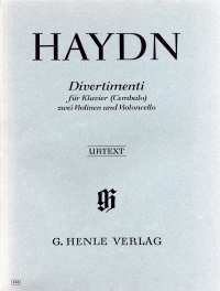Haydn Divertimenti 2violins/cello/piano Sheet Music Songbook