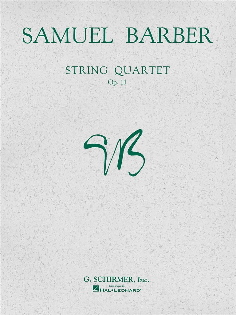 Barber String Quartet Op 11 (parts Set) Sheet Music Songbook