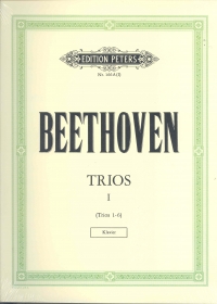 Beethoven Piano Trios Vol 1 Pt 1 Op1, Op11, Op70 Sheet Music Songbook