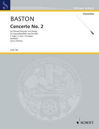 Baston Concerto No 2 C Score Desc Rec/str/bc Sheet Music Songbook