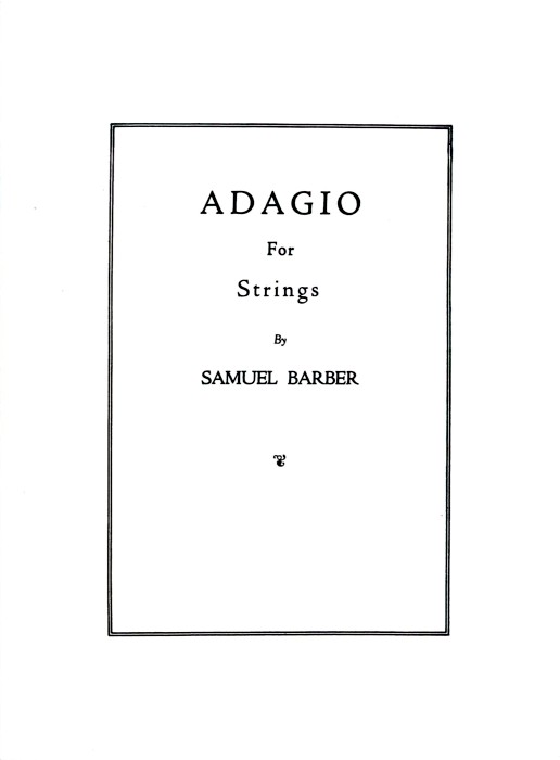 Barber Adagio For Strings Op11 Full Score Sheet Music Songbook