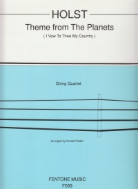Holst Theme From The Planets (i Vow To Thee)str Qt Sheet Music Songbook