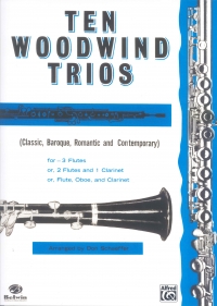 Ten Woodwind Trios Arr Schaeffer Sheet Music Songbook