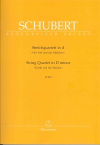 Schubert Quartet Dmin (death & The Maiden) Parts Sheet Music Songbook
