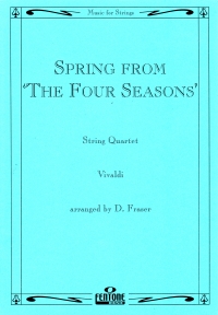 Vivaldi Spring (four Seasons) Str Quartet Fraser Sheet Music Songbook