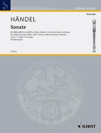 Handel Trio Sonata In F Op 2/4 Ofb43 Sheet Music Songbook